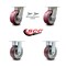 Service Caster 5 Inch Kingpinless Poly on Aluminum Wheel Caster Swivel Locks 2 Rigid SCC, 2PK SCC-KP30S520-PAR-BSL-2-R-2 - alternate 2